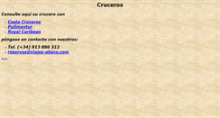 Desktop Screenshot of cruceros.viajes-abaco.com