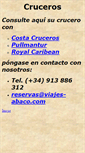 Mobile Screenshot of cruceros.viajes-abaco.com